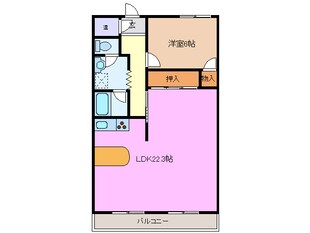 MKタウン江場 A棟の物件間取画像